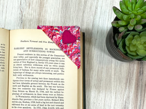 Pink Corner Bookmark