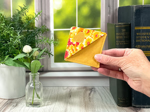 Yellow Floral Corner Bookmark
